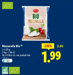 Lidl MILBONA Mozzarella Bio offre