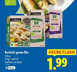 Lidl Raviolis gyoza Bio offre