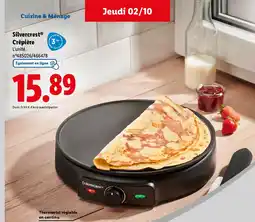 Lidl SILVERCREST Crêpière offre