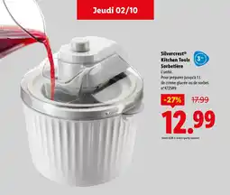 Lidl SILVERCREST Kitchen Tools Sorbetière offre