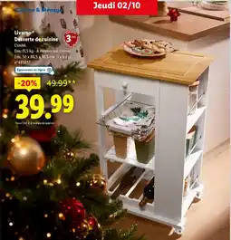 Lidl Desserte de cuisine offre