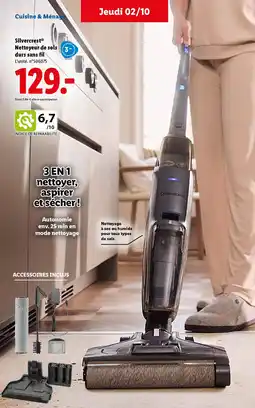 Lidl SILVERCREST Nettoyeur de sols durs sans fil offre