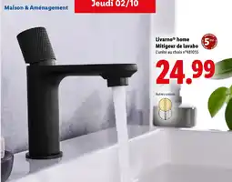 Lidl Livarno home mitigeur de lavabo offre