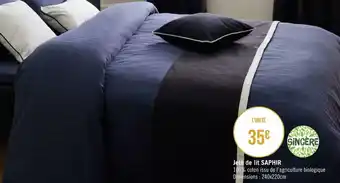 Géant Casino Sincère jeté de lit saphir offre