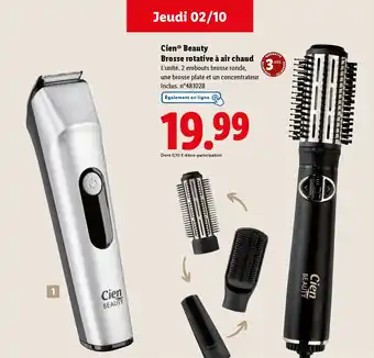 Lidl CIEN Beauty Brosse rotative à air chaud offre