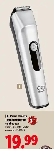 Lidl CIEN Beauty Tondeuse barbe et cheveux offre