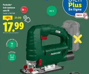 Lidl PARKSIDE Scie sauteuse sans fil offre