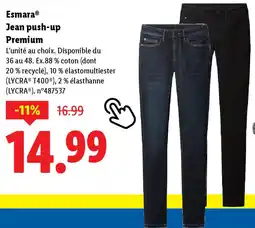 Lidl ESMARA Jean push-up Premium offre