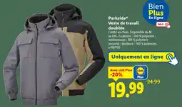Lidl PARKSIDE Veste de travail doublée offre
