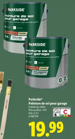 Lidl PARKSIDE Peinture de sol pour garage offre