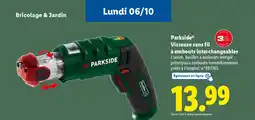 Lidl PARKSIDE Visseuse sans fil à embouts interchangeables offre