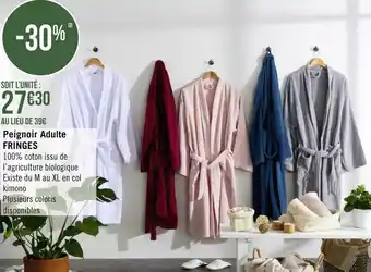Géant Casino Sincère peignoir adulte fringes offre