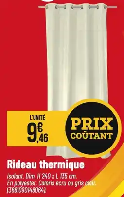 Tridôme Rideau thermique offre