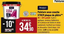 Tridôme NUANCE Peintures peinture sous-couche xtrem plaque de plâtre offre