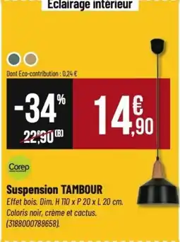 Tridôme COREP Suspension tambour offre