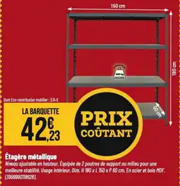 Tridôme Étagère métallique offre