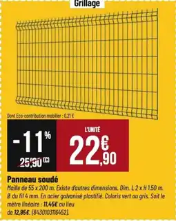 Tridôme Panneau soudé offre