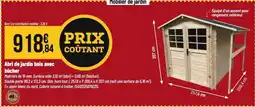 Tridôme Abri de jardin bois avec bûcher offre