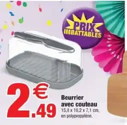 Bazarland Beurrier avec couteau offre