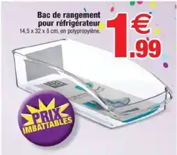 Bazarland Bac de rangement pour réfrigérateur offre