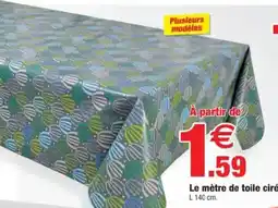 Bazarland Le mètre de toile cirée L 140 cm. offre
