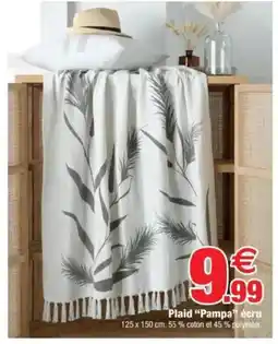 Bazarland Plaid "Pampa" écru offre