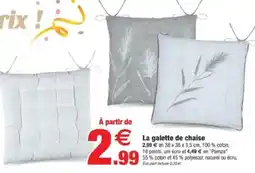 Bazarland La galette de chaise offre