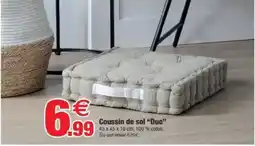 Bazarland Coussin de sol “Duo” offre