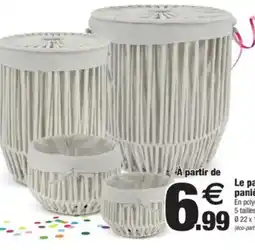 Bazarland Le panier ou la panière à linge offre