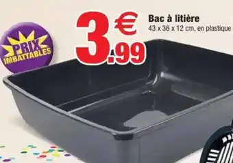 Bazarland Bac à litière offre