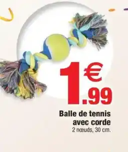 Bazarland Balle de tennis avec corde offre