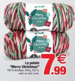 Bazarland La pelote "Merry Christmas" offre