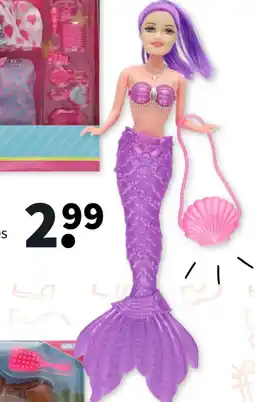 Wibra Poupée sirène offre
