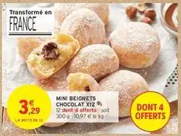 Intermarché MINI BEIGNETS CHOCOLAT X12 offre