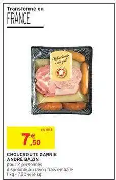 Intermarché CHOUCROUTE GARNIE ANDRÉ BAZIN offre