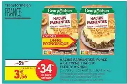 Intermarché HACHIS PARMENTIER, PURÉE À LA CRÈME FRAÎCHE offre