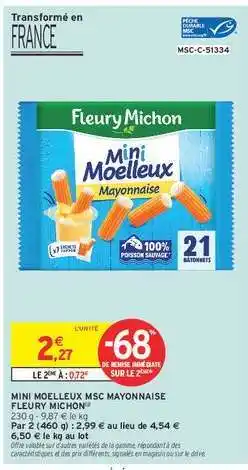 Intermarché MINI MOELLEUX MSC MAYONNAISE offre