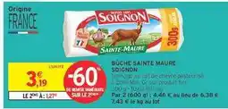 Intermarché Bûche Sainte Maure Soignon offre
