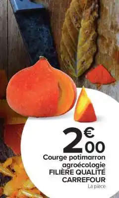 Carrefour Courge potimarron offre