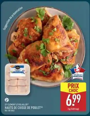 ALDI St-clément le volailler hauts de cuisse de poulet offre