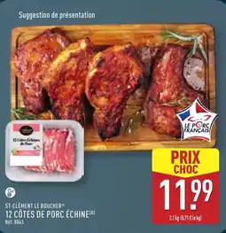 ALDI St-clément le boucher 12 côtes de porc échine offre