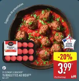 ALDI 15 Boulettes au Bœuf offre