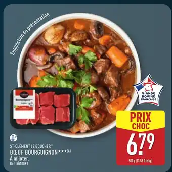 ALDI St-clément le boucher bœuf bourguignon offre