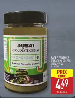 ALDI Pâte à tartiner dubai chocolate cream offre