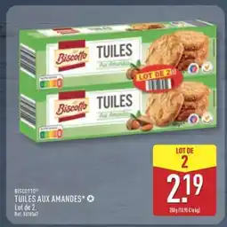 ALDI BISCOTTO Tuiles aux amandes offre