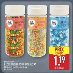 ALDI BACK FAMILY Décorations pour gâteaux offre