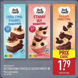 ALDI BACK FAMILY Decorations Chocolat Assortment offre