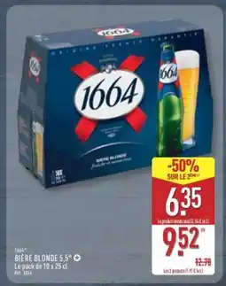 ALDI 1664 Bière blonde 5,5° offre
