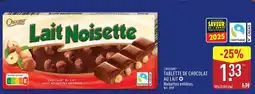 ALDI CHOCEUR Tablette de chocolat au lait offre