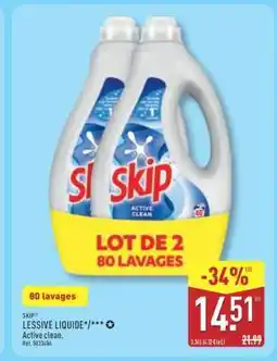 ALDI SKIP LESSIVE LIQUIDE offre